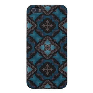 Blue and black Gothic medieval fantasy Cases For iPhone 5