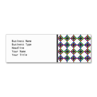 Stained Glass Effect Floral Pattern. Business Card Templates