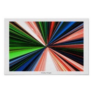 Holiday Delight   Digital Abstract Art Poster