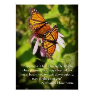 Two Butterflies Quote Poster