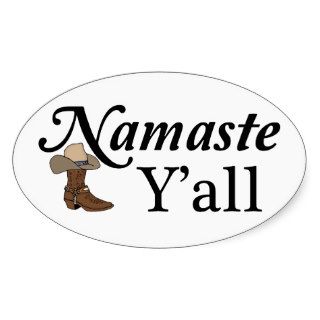 Namaste Y'all Stickers