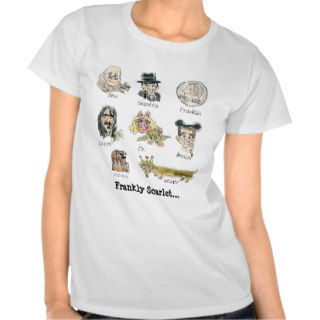 Funny Cartoon Frankly Scarlet Womens T Shirts