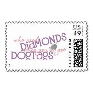 Who Needs Diamonds Postage Stamps