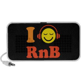 I love RnB music smiley with headphones speakers