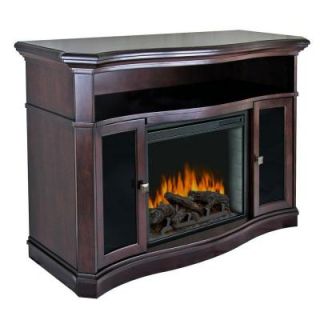 Pleasant Hearth Wheaton 54 in. Media Console Electric Fireplace in Merlot DISCONTINUED 238 79 71