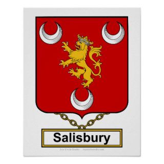 Salisbury Family Crest Posters