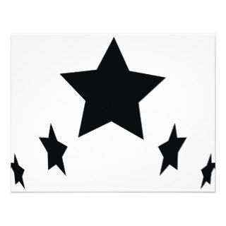 five black stars icon invites