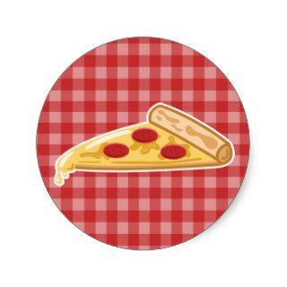 Cartoon Pizza Slice Sticker