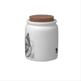 Treat Canister with Norwegian Elkhound Candy Jars