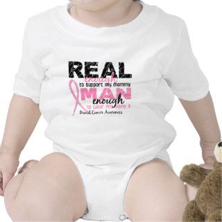Real Enough Man Enough Mommy 2 Breast Cancer Tshirt
