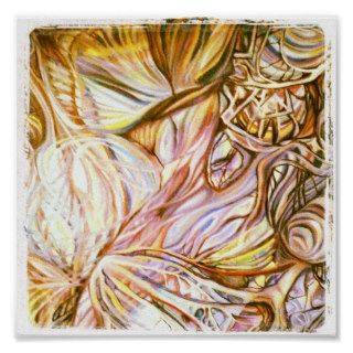abstract oil painting poster