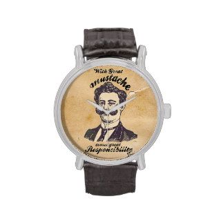 With great mustache comes great responsibility. wristwatches
