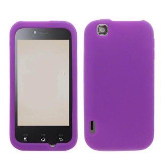 Soft Skin Case Fits LG myTouch/Maxx Touch E739 Solid Purple Skin T Mobile Cell Phones & Accessories
