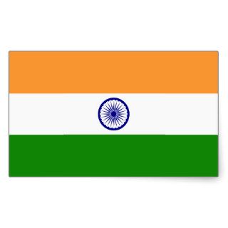 India – Indian National Flag Rectangular Sticker