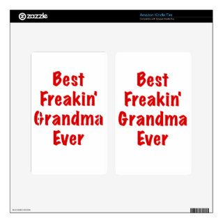 Best Freakin Grandma Ever Kindle Fire Decals