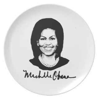 MICHELLE OBAMA SIGNATURE.png Party Plate