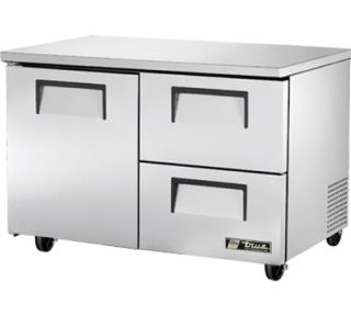 True 48 Undercounter Refrigerator   2 Drawers, Aluminum/Stainless