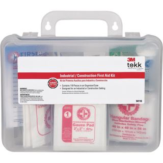 3M Tekk Protection Industrial/Construction First Aid Kit   118 Pc, Model 94118 