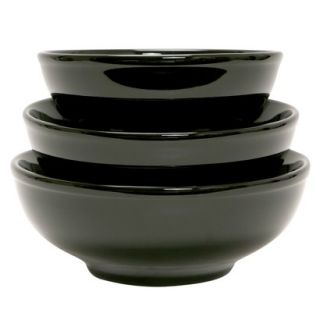 COLORcode Serving Bowls Set of 3   Black Truffle (35 oz./52 oz./70 oz)