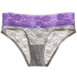 Xhilaration Juniors All Over Lace Hipster   Wild Dove M