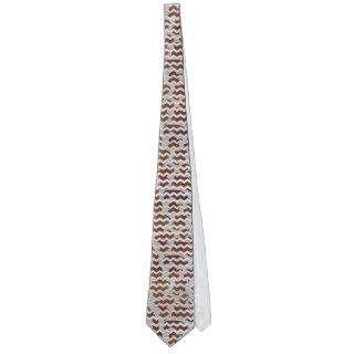 Cow Brown and White Print Neckties