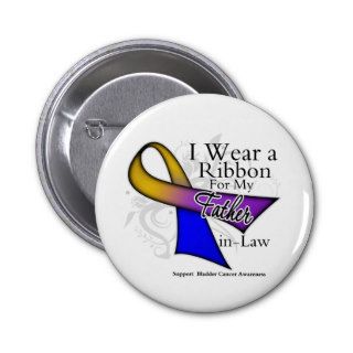 I Wear a Ribbon For My Father in Law   Bladder Can Pins