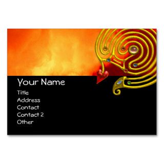 HYPER LABYRINTH ,black red yellow clouds Business Cards