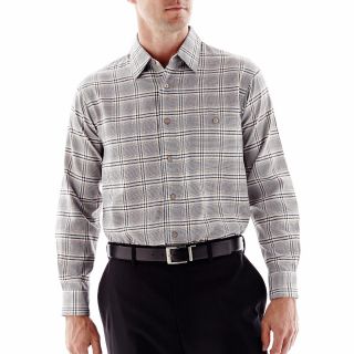 Haggar Microfiber Shirt, Truffle, Mens