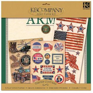 K Co. Military Scrapbook Kit   Army (12)