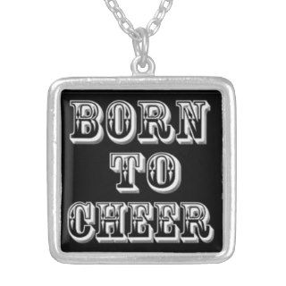 Born To Cheer, original art cheerleader pendants