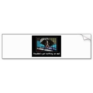 Hilarious Dog with a Blog   Ellie Funny Caption Bumper Stickers