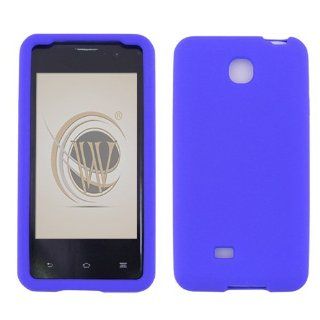 Blue Silicone Skin Soft Phone Cover for LG Saleen/P870 Cell Phones & Accessories