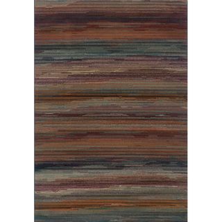 Multicolored Stripe Area Rug (3'10 x 5'5) Style Haven 3x5   4x6 Rugs
