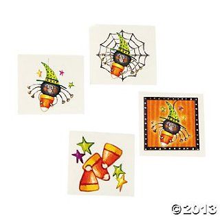 72 CANDY CORN & SPIDER Halloween Tattoos/PARTY FAVORS/Classroom Giveaways/DOCTOR'S Office  Other Products  