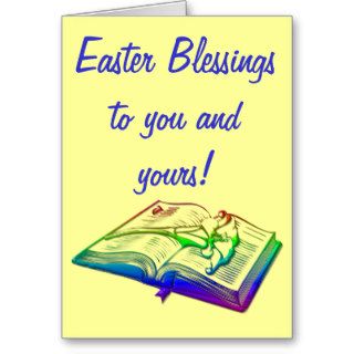 Bible with Easter Lily Greeting Cards