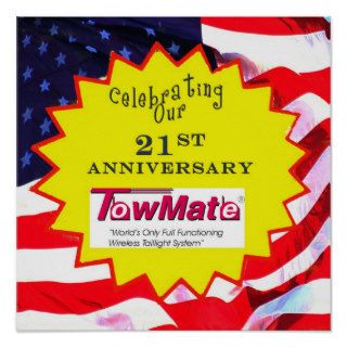 TowMate 21st Anniversary Promotional Products Print