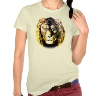 Soft focus vector art, male lion tee shirt
