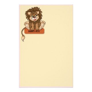 Cute Lion Stationery