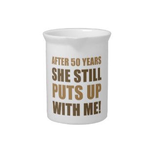 50th Anniversary Humor For Men Drink Pitchers
