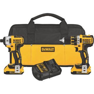 DEWALT 20V MAX XR Lithium Ion Brushless Compact 1/2 Inch Drill/Driver & 1/4