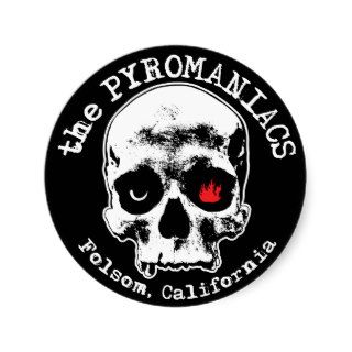 The Pyromaniacs Skull Sticker
