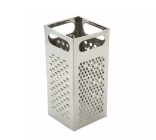 Winco Box Grater   9x4 Stainless