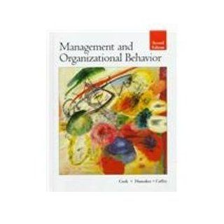 Management and Organizational Behavior Curtis W. Cook, Phillip L. Hunsaker, Robert E. Coffey 9780256208078 Books