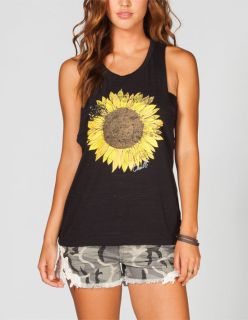Sunflower Shredder Womens Tank Black In Sizes Small, Large, X Small, X 