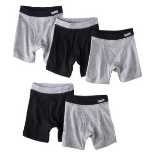 Fruit Of The Loom Boys 5 pack Boxer Briefs   Black/Gray L