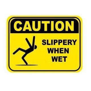 Wet Floor Sign  Yellow  Slippery When Wet Industrial Floor Warning Signs
