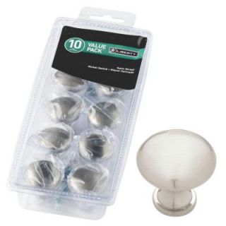 Liberty 1 1/4 in. Satin Nickel Round Solid Knobs (10 Pack) P50154L STN U1