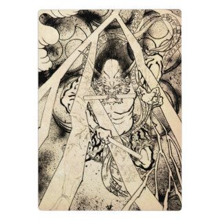 Cool classic vintage japanese demon ink tattoo plaques