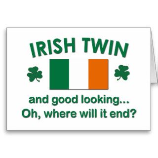 Good Looking Irish Twin Card
