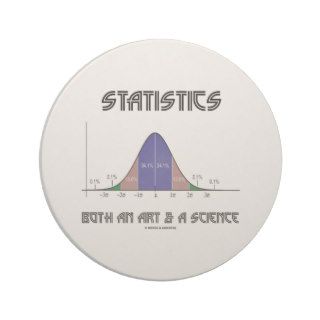 Statistics Both An Art & A Science (Bell Curve) Coasters
